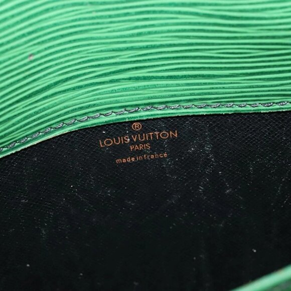 LOUIS VUITTON Epi Cartouchiere MM Shoulder Bag Green M52244 LV Auth 125397 - Picture 11 of 16